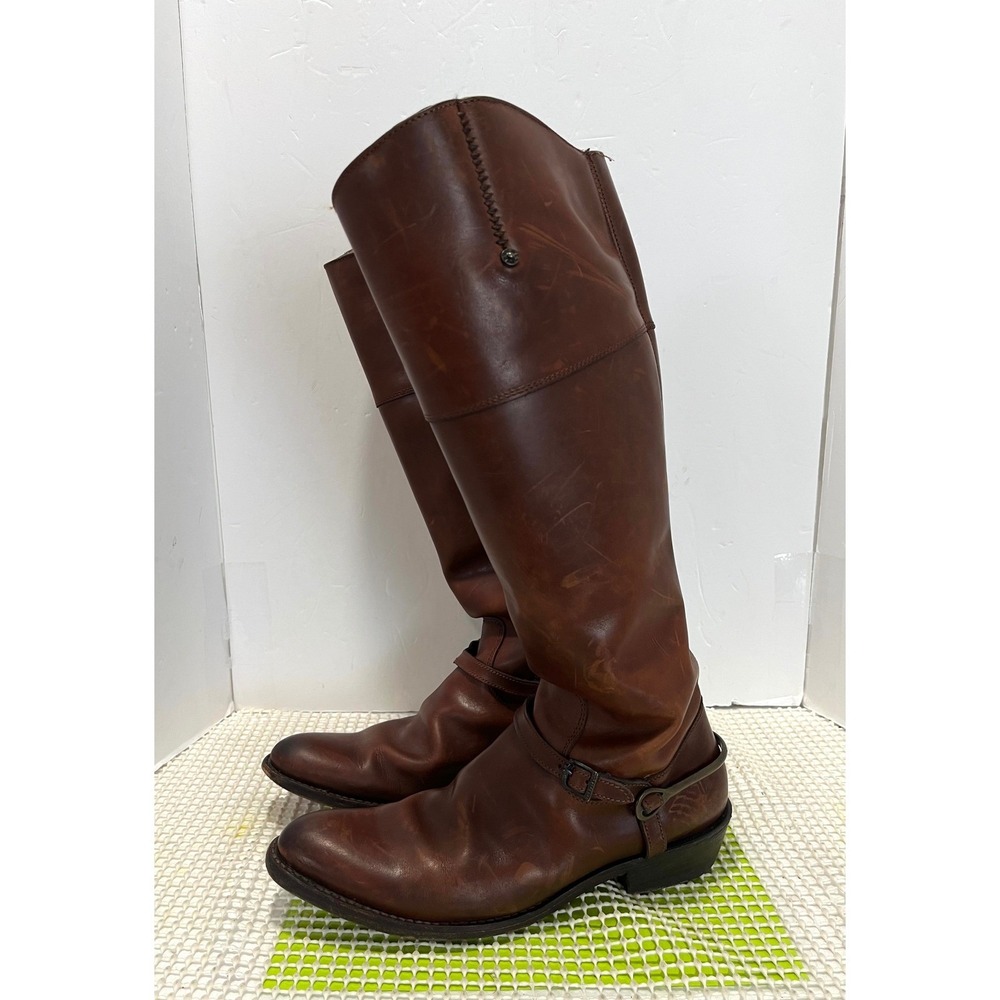 Frye Leather Knee High Boots Women's Size 8B Brown 77775 good